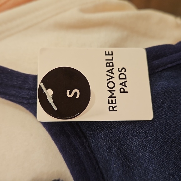 💕LAURA ASHLEY Padded Lace Back Bralettes (3 Pk) Navy Blue Pink White Small NWT - Picture 11 of 15